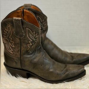 Lucchese Dark Brown Heeled Boots